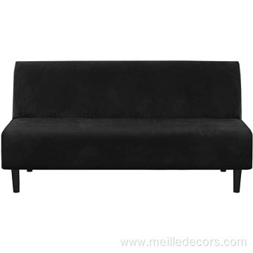 Velvet Futon Cover Armless Sofa Bed Covers